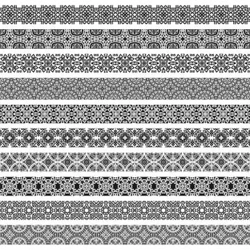 Borders set collections Stock Illustration