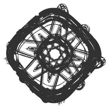 Borders Stamp Stock Illustration