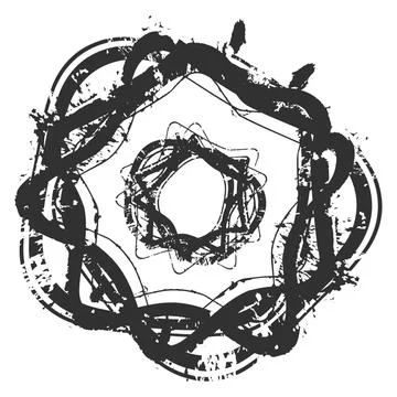 Borders Stamp Stock Illustration