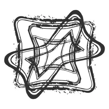 Borders Stamp Illustrazione stock