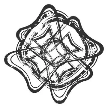 Borders Stamp Illustrazione stock