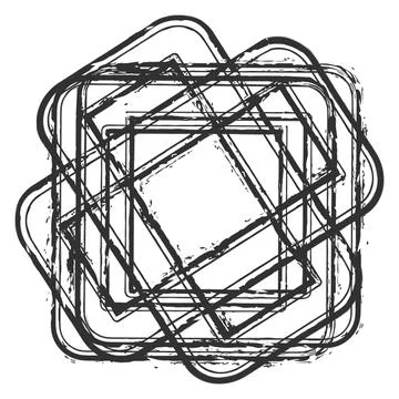 Borders Stamp Stock Illustration