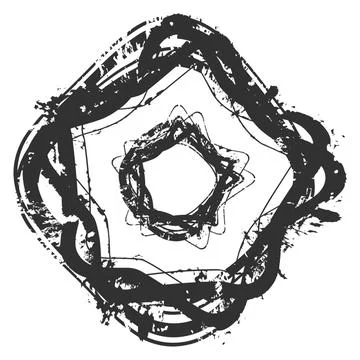 Borders Stamp250 Stock Illustration