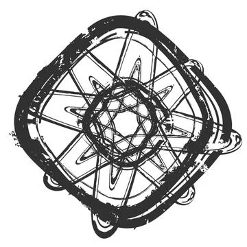 Borders Stamp680 Stock Illustration