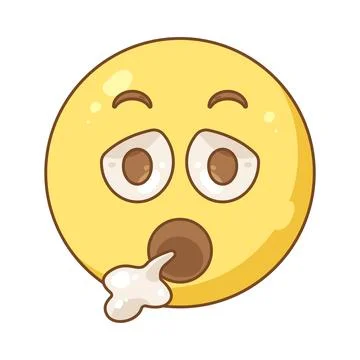 Bored face emoji Stock Illustration