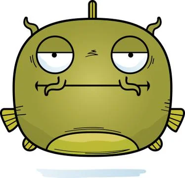 Bored Little Catfish Stock Illustration