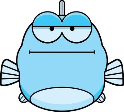 Bored Little Fish Stock Illustration