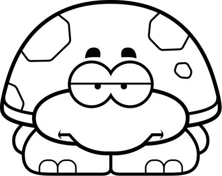 Bored Little Turtle Stock Illustration