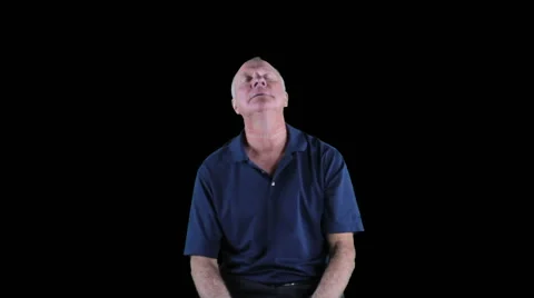 Bored man Stock Footage