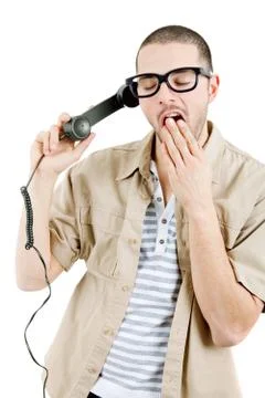 Bored man Stock Photos