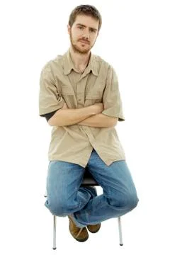 Bored man Stock Photos