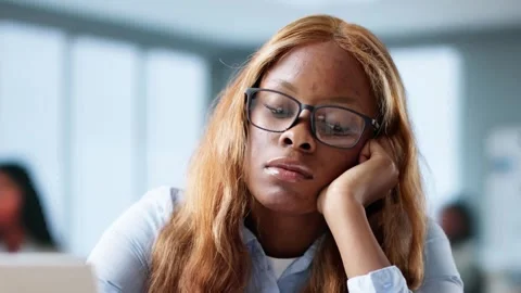 Bored Student Failed Technology Class Stock Footage 310406660