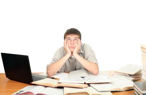 Bored Student Foto stock