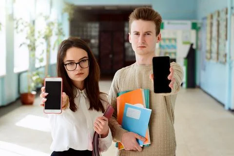 Bored student receive notification with bad information Stock Photos