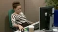 Bored Teenage Office Worker HD Footage