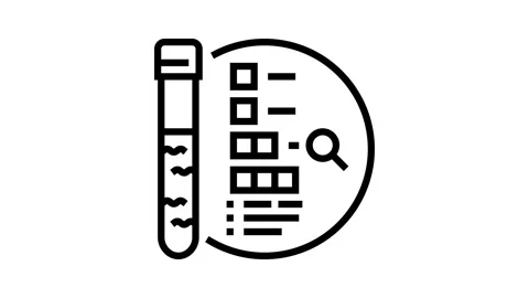 Borehole logging hydrogeologist line icon animation Stock Footage 326132194