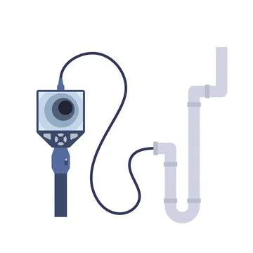 Borescope tool concept Stock Illustration