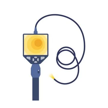 Borescope tool concept Stock Illustration