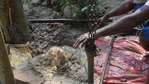 Borewell drilling Stock Footage 332570392