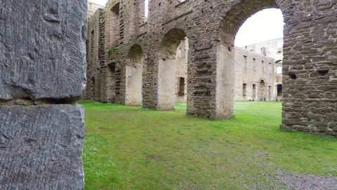 Borgholm castle ruin Stock Footage 78891102