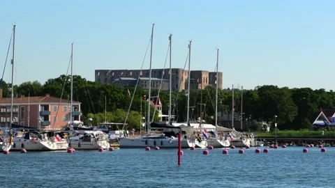 Borgholm, Öland, Sweden Video stock 219617839