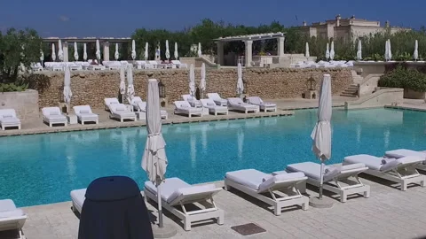 BORGO EGNAZIA POOL Stock Footage 194585097