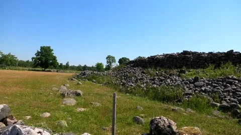 Borgs by, Gråborg, Öland, Sweden Video stock 219618236