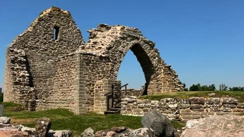 Borgs by, Gråborg, Öland, Sweden Stock Footage 219618761