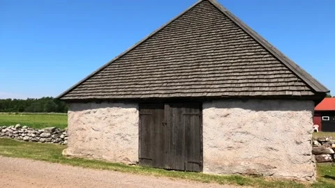 Borgs by, Gråborg, Öland, Sweden Video stock 219619034