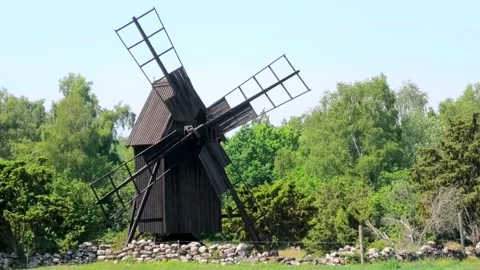 Borgs by, Gråborg, Öland, Sweden Video stock 219619085