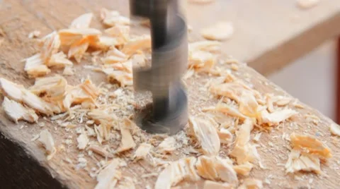 Boring a hole Stock Footage 60799220
