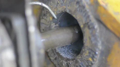 Boring hole Stock Footage 160034350