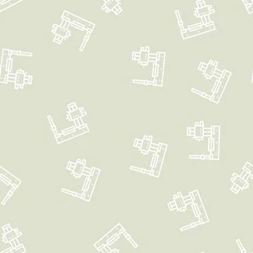 Boring machine line seamless pattern Illustrazione stock