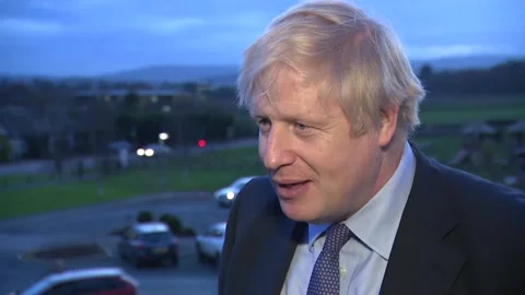 Boris Johnson refuses to commit to BBC interview with Andrew Neil Stock Footage 148601947