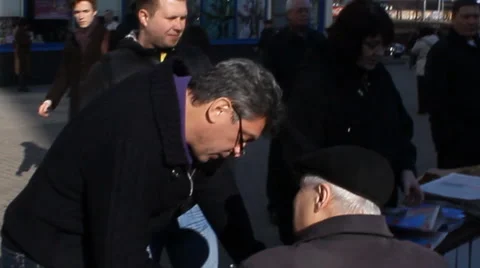 Boris Nemtsov Stock Footage 4682277