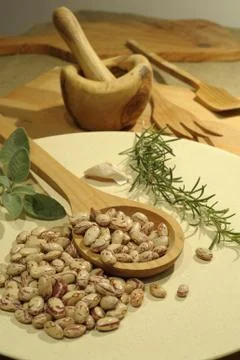 Borlotti beans Stock Photos