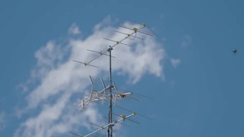 Bormio italy antenna cloud passing Stock Footage 187658901