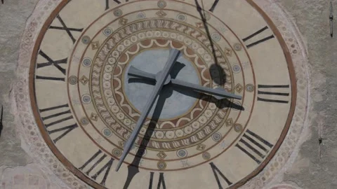 Bormio italy clock in tower Stock Footage 187741785