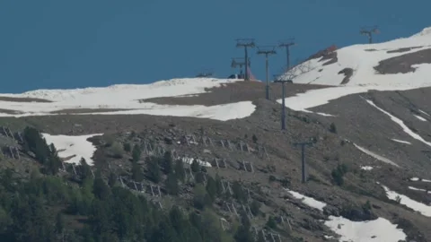 Bormio italy ski elevator mountaintop Stock Footage 187741788