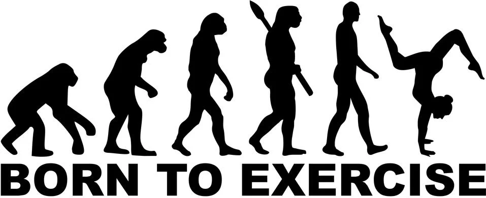 Born to floor exercise Illustrazione stock