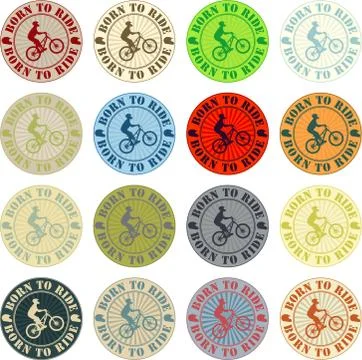 Born to ride Stock Illustration