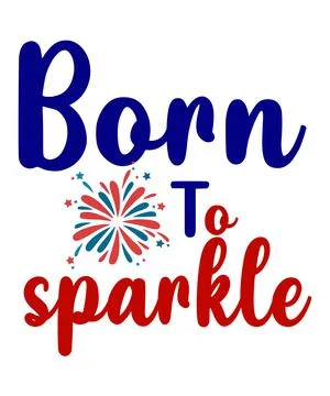 Born to sparkle Stock Illustration
