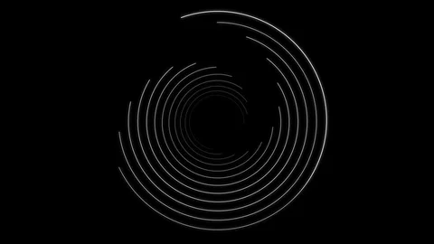 Borning Lines Animation 4K fulldome Vj Loop Twirl Stock Footage 102263607