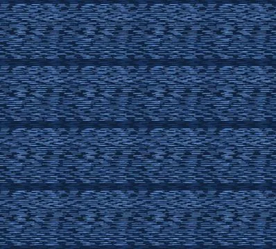 Boro Fabric Patch Kantha Vector Pattern. Darning Embroidery Needlework Seamless Stock Illustration