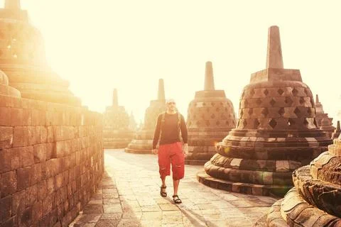 Borobudur Borobudur Temple,Java, Indonesia. ,model released, Symbolfoto Co... Stock Photos