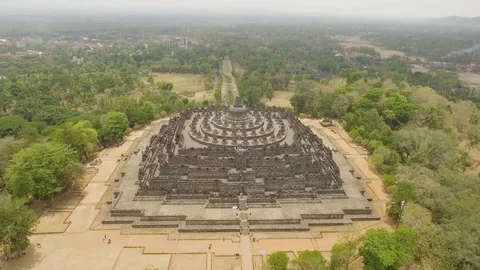 Borobudur Buddhist Temple Stock Footage 100822651