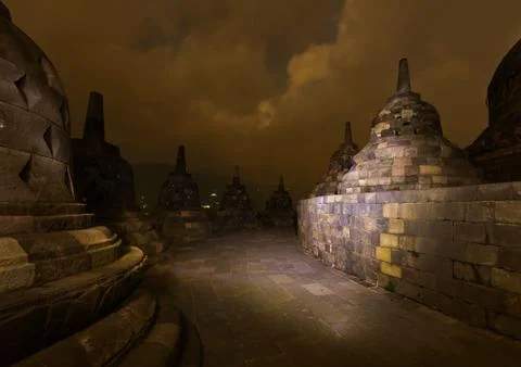 Borobudur Buddist Temple - island Java Indonesia Fotos de archivo