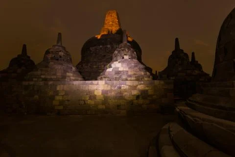 Borobudur Buddist Temple - island Java Indonesia Stock-Fotos