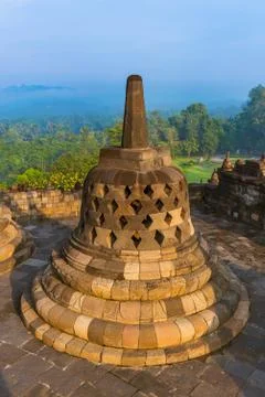 Borobudur Buddist Temple - island Java Indonesia Fotos de archivo