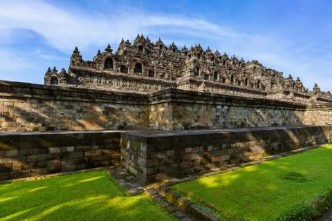 Borobudur Buddist Temple - island Java Indonesia Fotos de archivo